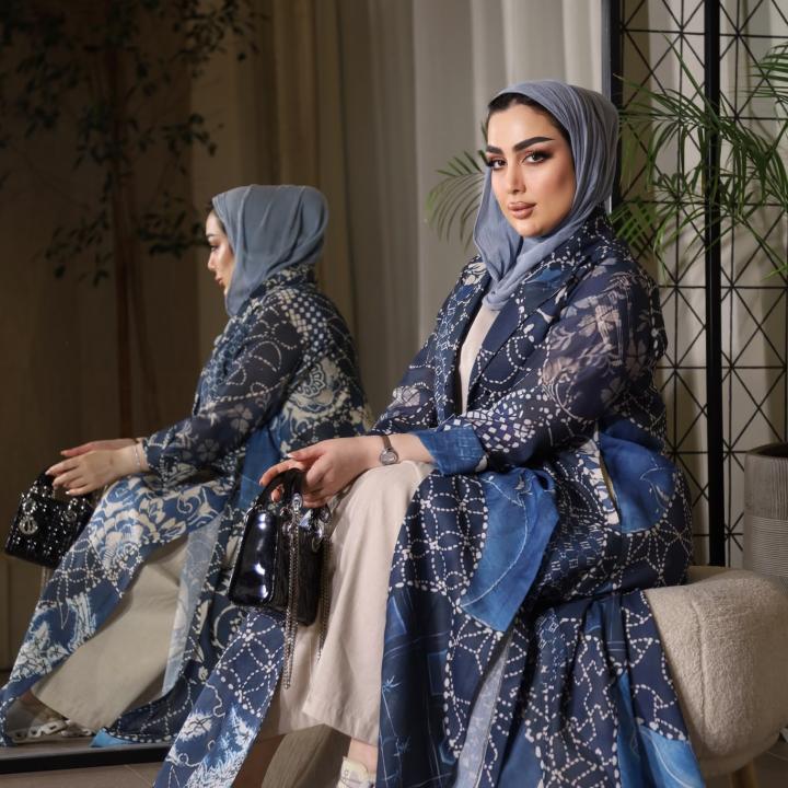 عباية إنديغو موزاييك