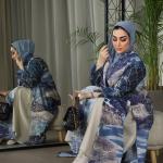 عباية إنديغو موزاييك