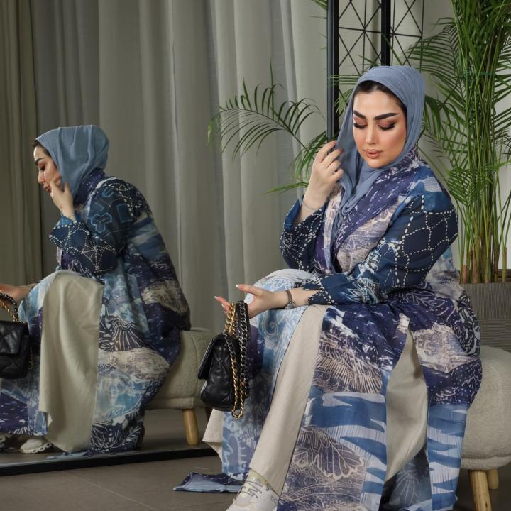 عباية إنديغو موزاييك